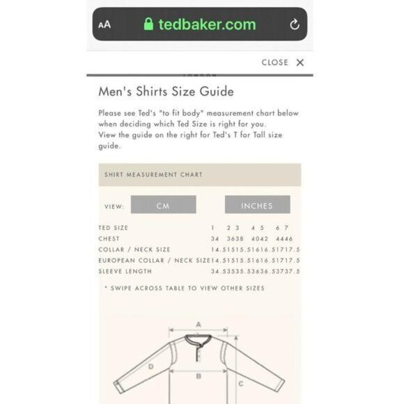 Ted Baker Mens Navy Blue Floral Collared Slim Fit Button Up Shirt Sz 2XL New - Picture 12 of 12